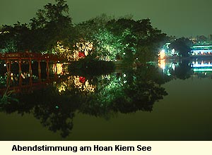 Abendstimmung am Hoan Kiem See
