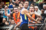 Celebrating victory